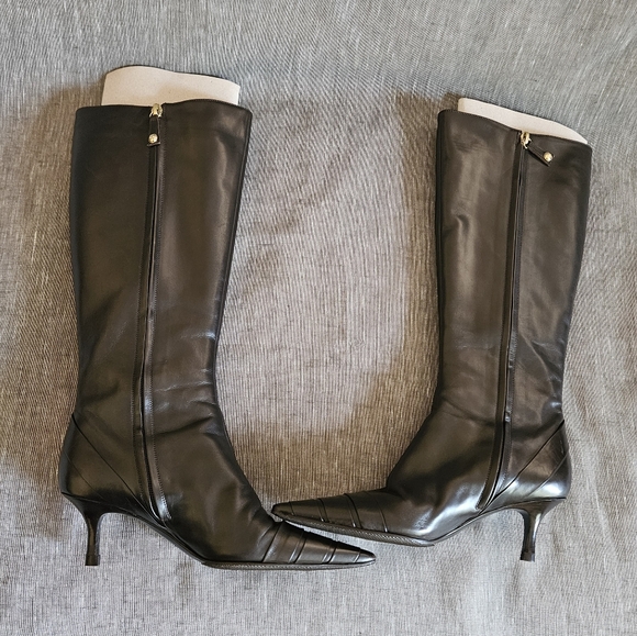 Chanel Dark Brown Mid Calf High-End Fashion Boots Size 6 US (MINT) - Picture 2 of 16